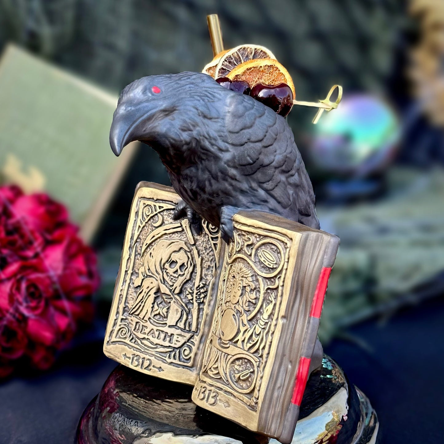 The Raven & The Spirits - Ceramic Tiki Mug - Ready to Ship! (FREE Shipping in U.S.)