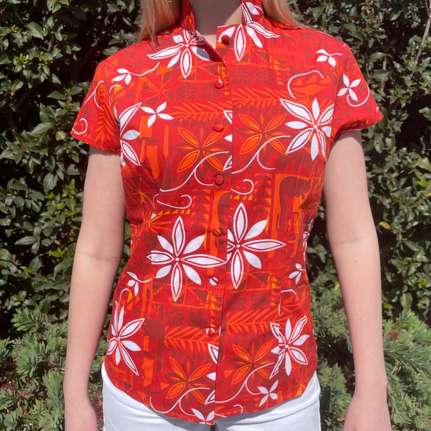 TikiLand Trading Co. 'Polynesian Pomp' - Classic Aloha Button-Up Shirt - Womens - Ready to Ship!