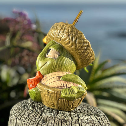 Tiki tOny's Luau Louie the Sippin' Turtle Tiki Mug, sculpt by Thor - Ready to Ship! (FREE SHIPPING in U.S.)