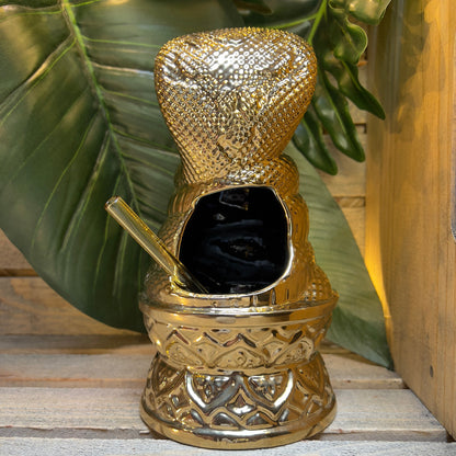 Golden Cobra Idol Tiki Mug, designed and sculpted by Thor - Ready to Ship! (FREE SHIPPING in U.S.)