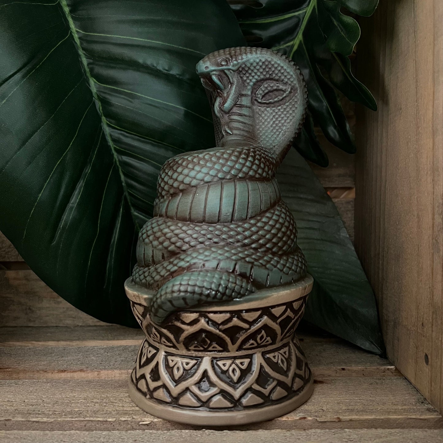Cobra Idol Tiki Mug, designed and sculpted by Thor - Ready to Ship (FREE SHIPPING in U.S.)