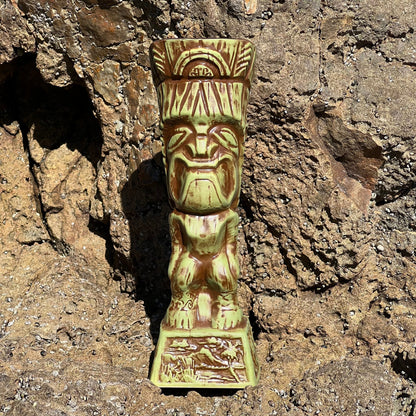 Journey to Hawaii Tiki Mug - Jungle Relic Green Limited Edition of 300, designed by Lost Tiki, Jeff Granito, Thor, and sculpted by Thor - Ready to Ship! (FREE SHIPPING in U.S.)