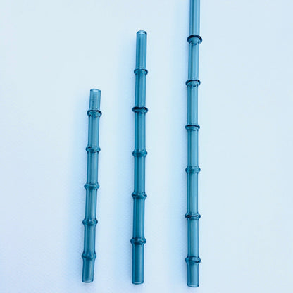 Surfside Sips Set of 3 “Tiki Bamboo” Glass Straw