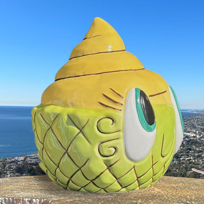 Tiki tOny's Baby Whippy (Lime Green) Tiki Mug, sculpted by Thor - Ready-to-Ship! (FREE SHIPPING in U.S.)