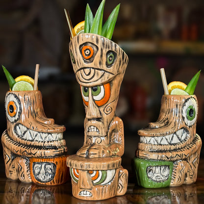 Tiki tOny's Enchanted Tiki Room Chanting Drummer ceramic Tiki Mug - Ready to Ship! (FREE Shipping in U.S.)