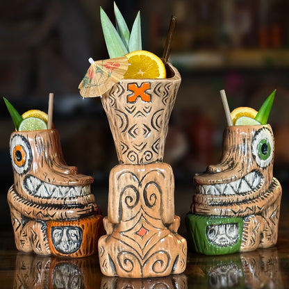 Tiki tOny's Enchanted Tiki Room Chanting Drummer ceramic Tiki Mug - Ready to Ship! (FREE Shipping in U.S.)