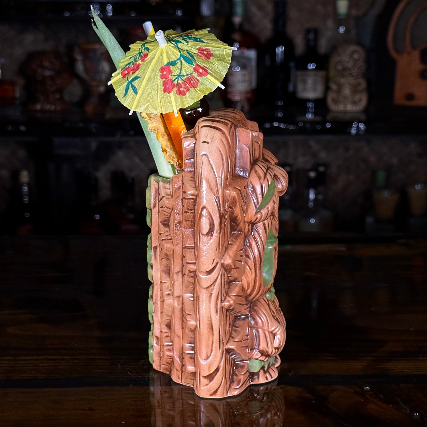 The Griper Tiki Mug (Green) designed by Ken Ruzic, sculpted by Thor - Limited Edition of 250 - Ready to Ship! (FREE SHIPPING in U.S.)