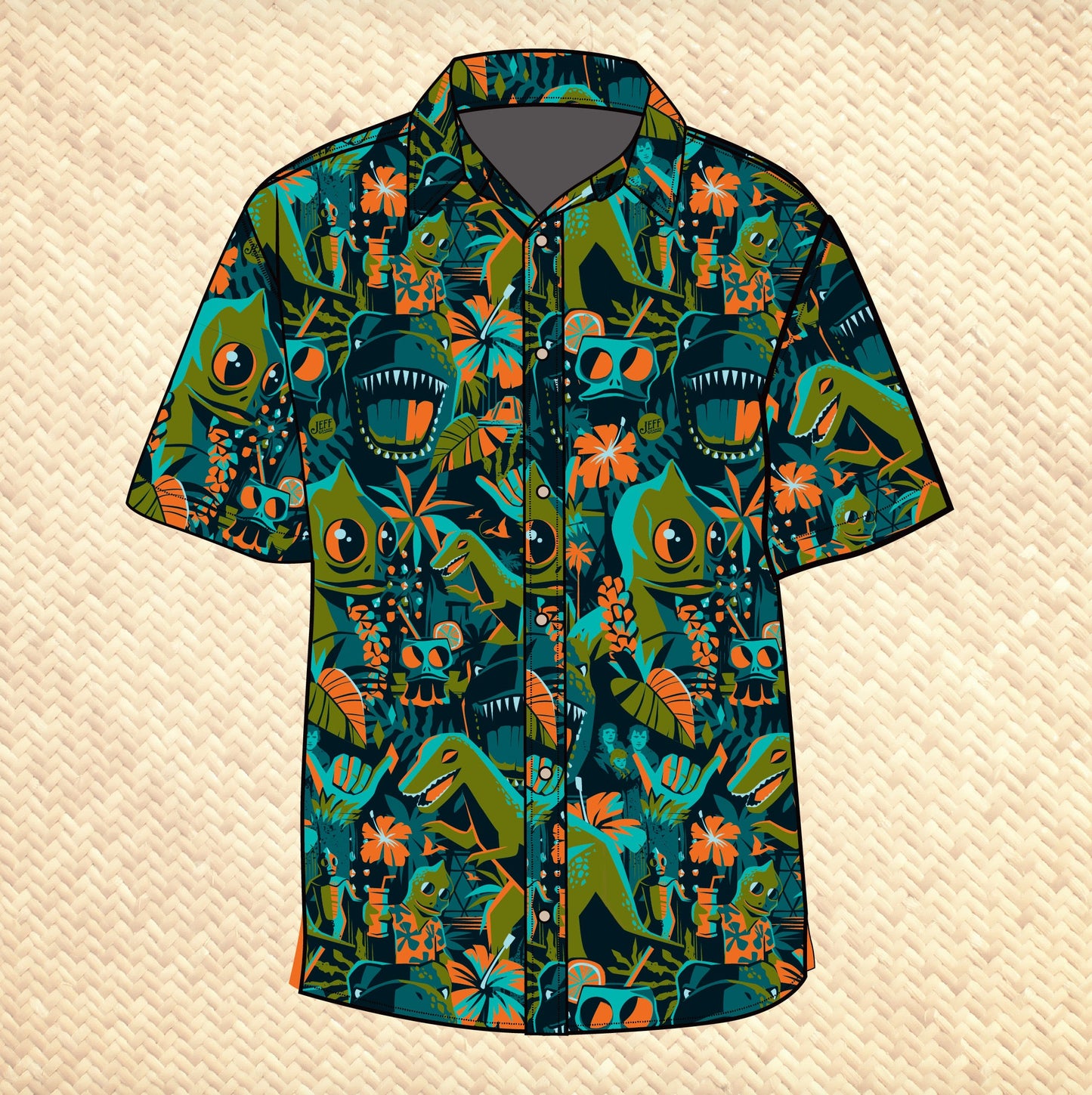 Jeff Granito's 'Island of the Lost' Modern Fit with Flex Button-Up Shirt - Unisex - Ready to Ship! (FREE SHIPPING in U.S.)