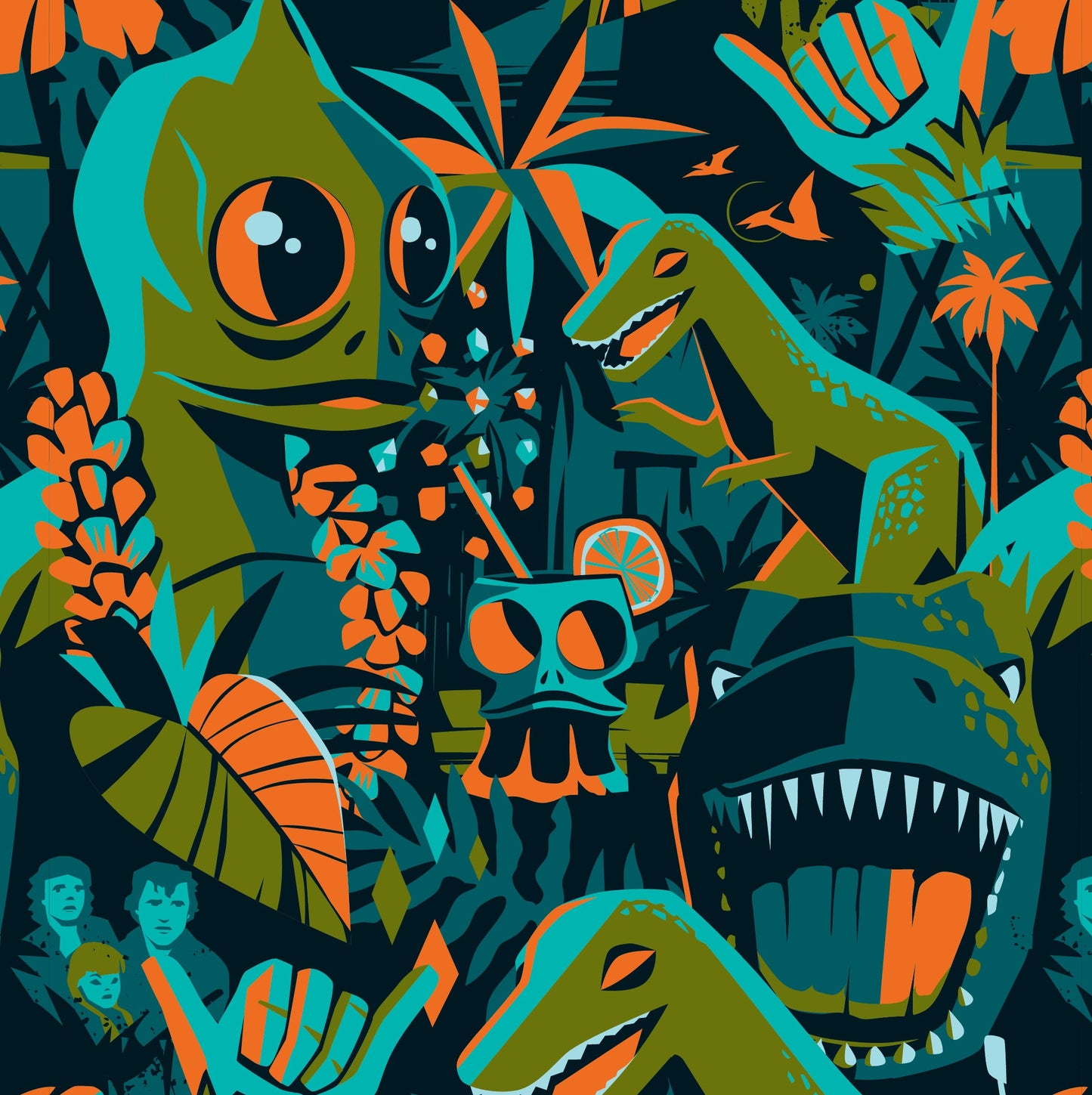 Jeff Granito's 'Island of the Lost' Modern Fit with Flex Button-Up Shirt - Unisex - Ready to Ship! (FREE SHIPPING in U.S.)