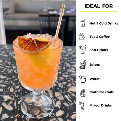 5.75" Cocktail Wheat Straws