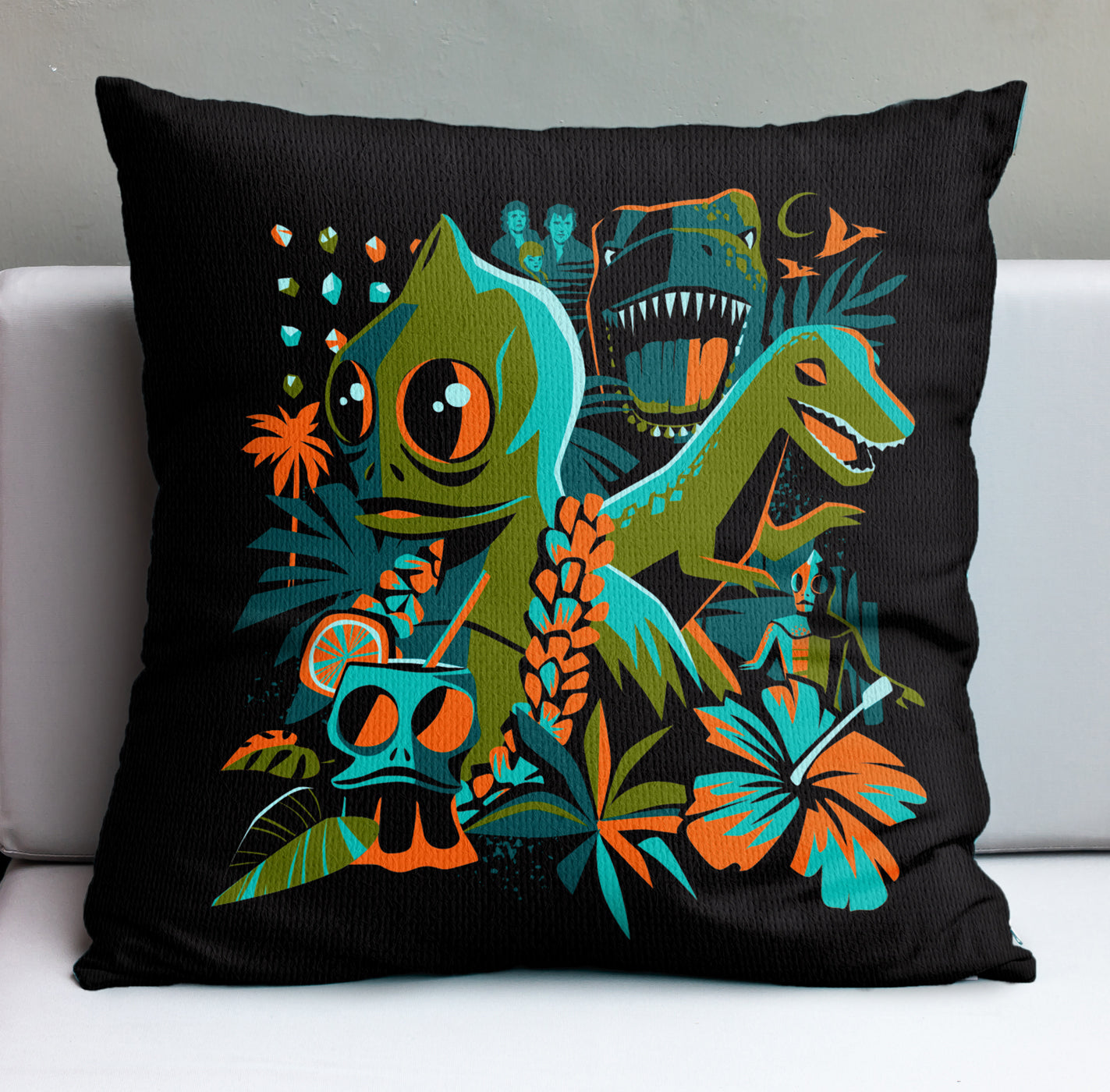 Jeff Granito's 'Island of the Lost' Pillow Cover - Ready to Ship! (FREE SHIPPING in U.S.)