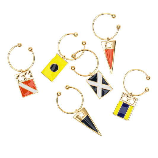 Nautical wine charms - Set of 6