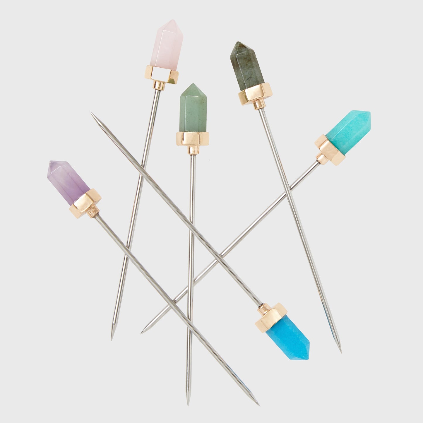 Quartz cocktail picks - Set of 6
