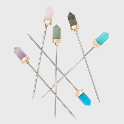 Quartz cocktail picks - Set of 6