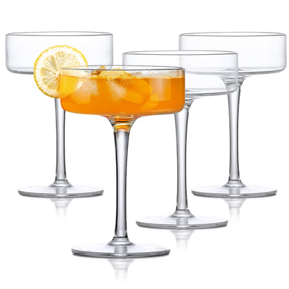 Lemonsoda - Clear Cocktail Martini Coupe Glass - 6.5oz (Set of 2 or 4)