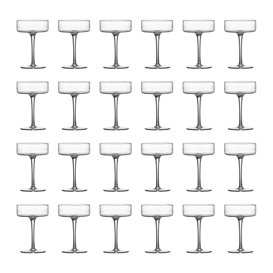 Lemonsoda - Clear Cocktail Martini Coupe Glass - 6.5oz (Set of 2 or 4)