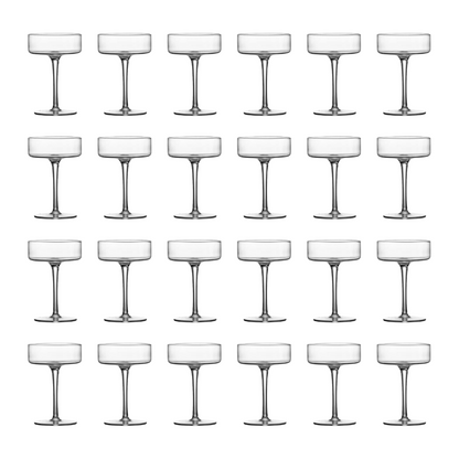 Lemonsoda - Clear Cocktail Martini Coupe Glass - 6.5oz (Set of 2 or 4)