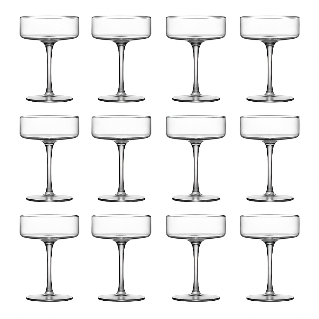 Lemonsoda - Clear Cocktail Martini Coupe Glass - 6.5oz (Set of 2 or 4)