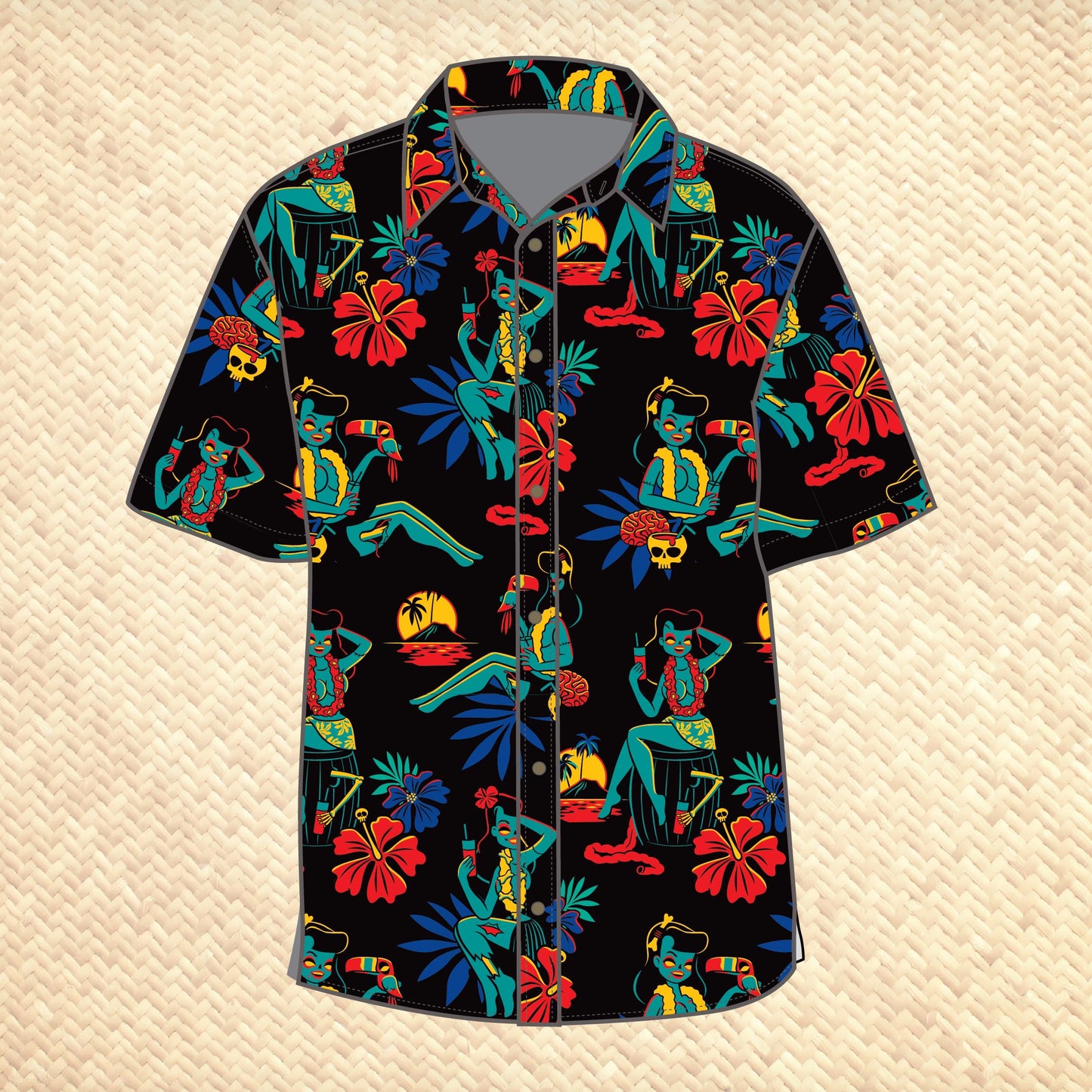 Jeff Granito's 'Maneater' Modern Fit Button-Up Shirt - Unisex - Ready to Ship!