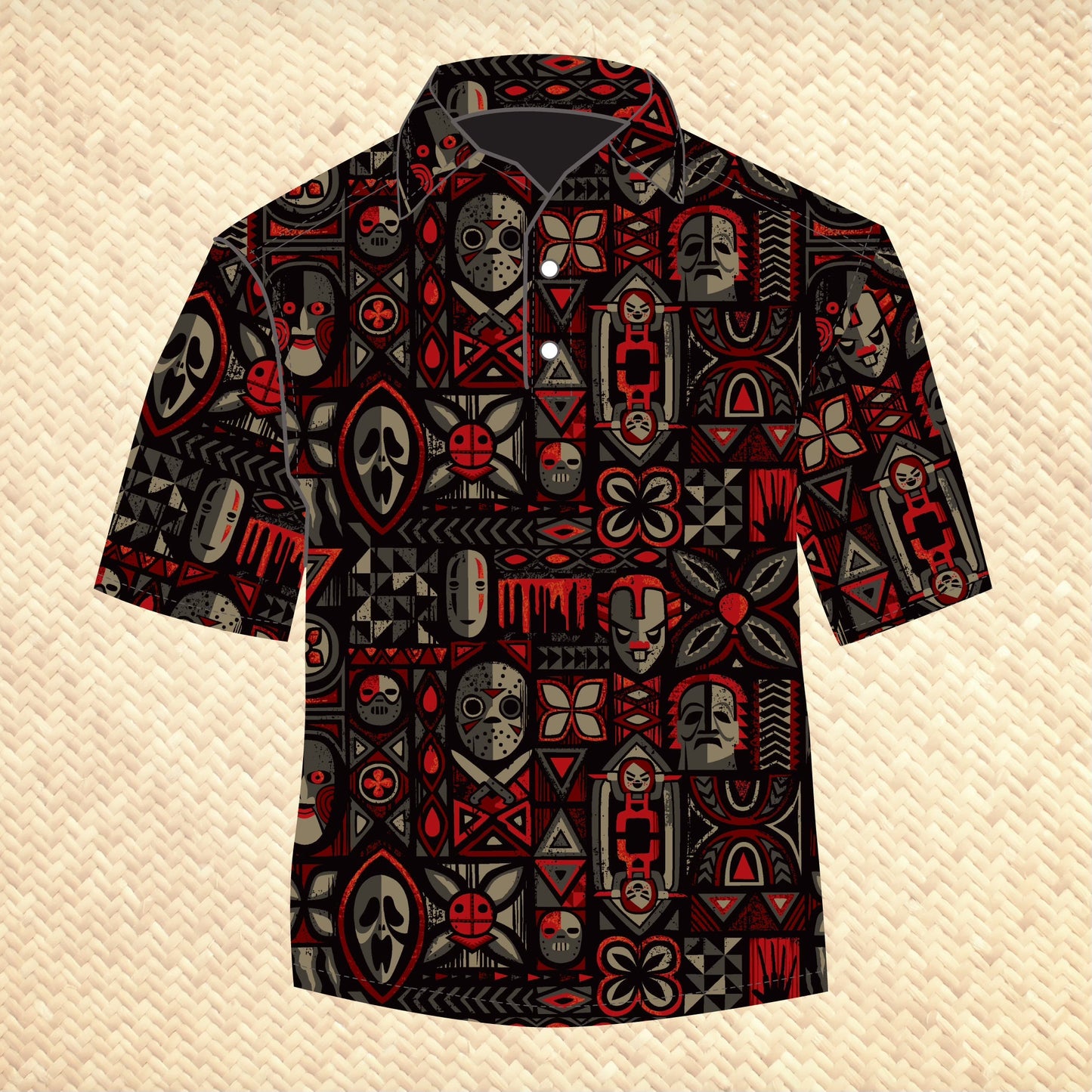 Jeff Granito's 'Mask Hysteria' Men's Performance Golf Polo - Ready to Ship! - Shipping Included!