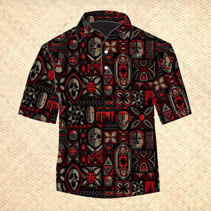 Jeff Granito's 'Mask Hysteria' Men's Performance Golf Polo - Ready to Ship! - Shipping Included!