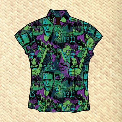 Jeff Granito's '13 Mockingbirds' Classic Aloha Button-Up Shirt - Womens - Ready to Ship!