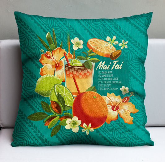 Jeff Granito's 'Mai Tai Floral' Pillow Cover - Ready to Ship! (FREE SHIPPING in U.S.)
