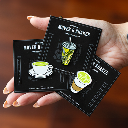 Hot Matcha Latte Pin