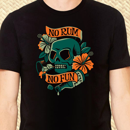 Jeff Granito's 'No Rum No Fun' Unisex Tee - Ready to Shp!