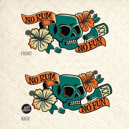 Jeff Granito's 'No Rum No Fun' Mai Tai Cocktail Glass (1) - Ready to Ship!