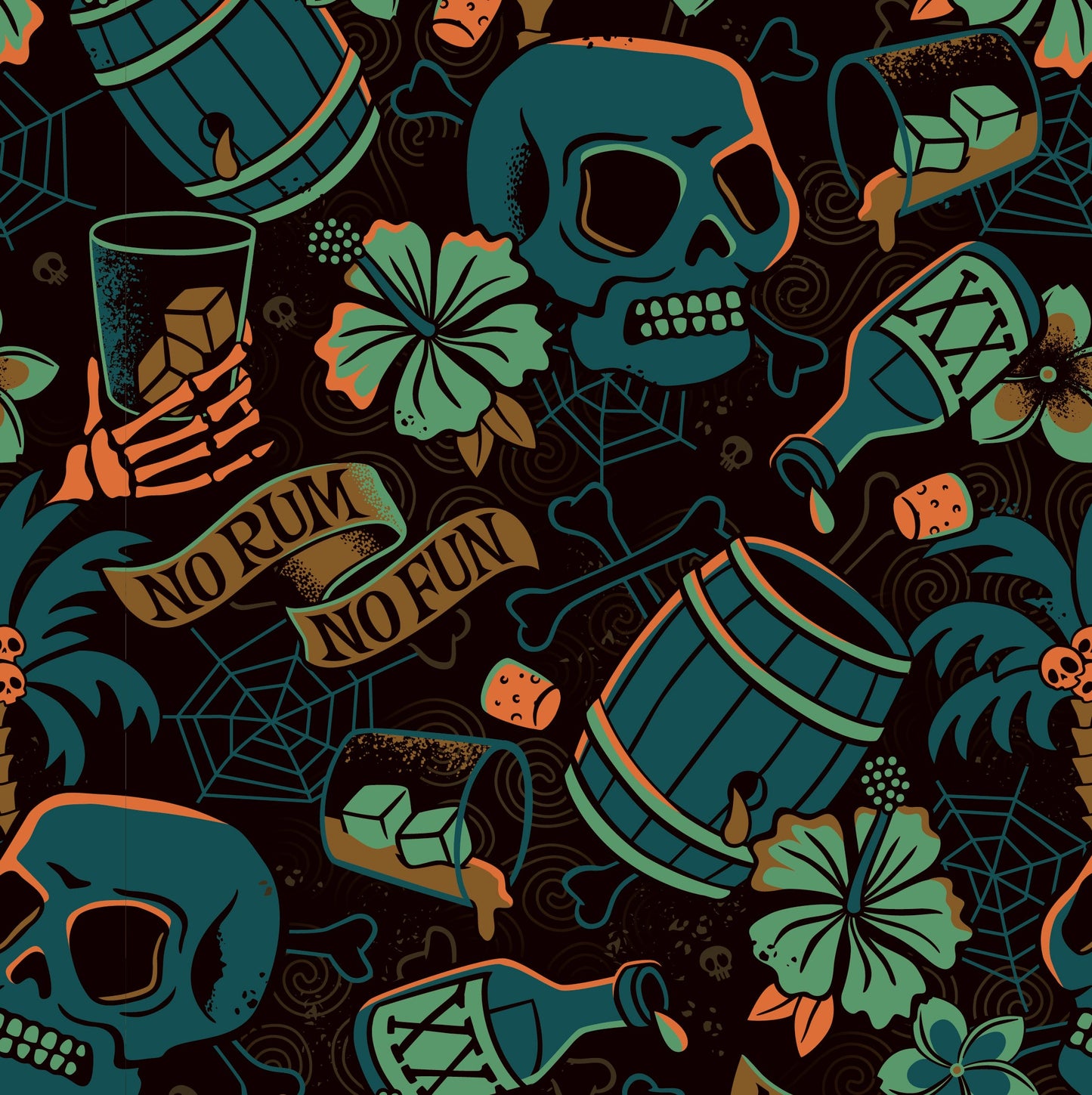 Jeff Granito's 'No Rum No Fun' Modern Fit Button-Up Shirt - Unisex - Ready to Ship! (FREE SHIPPING in U.S.)