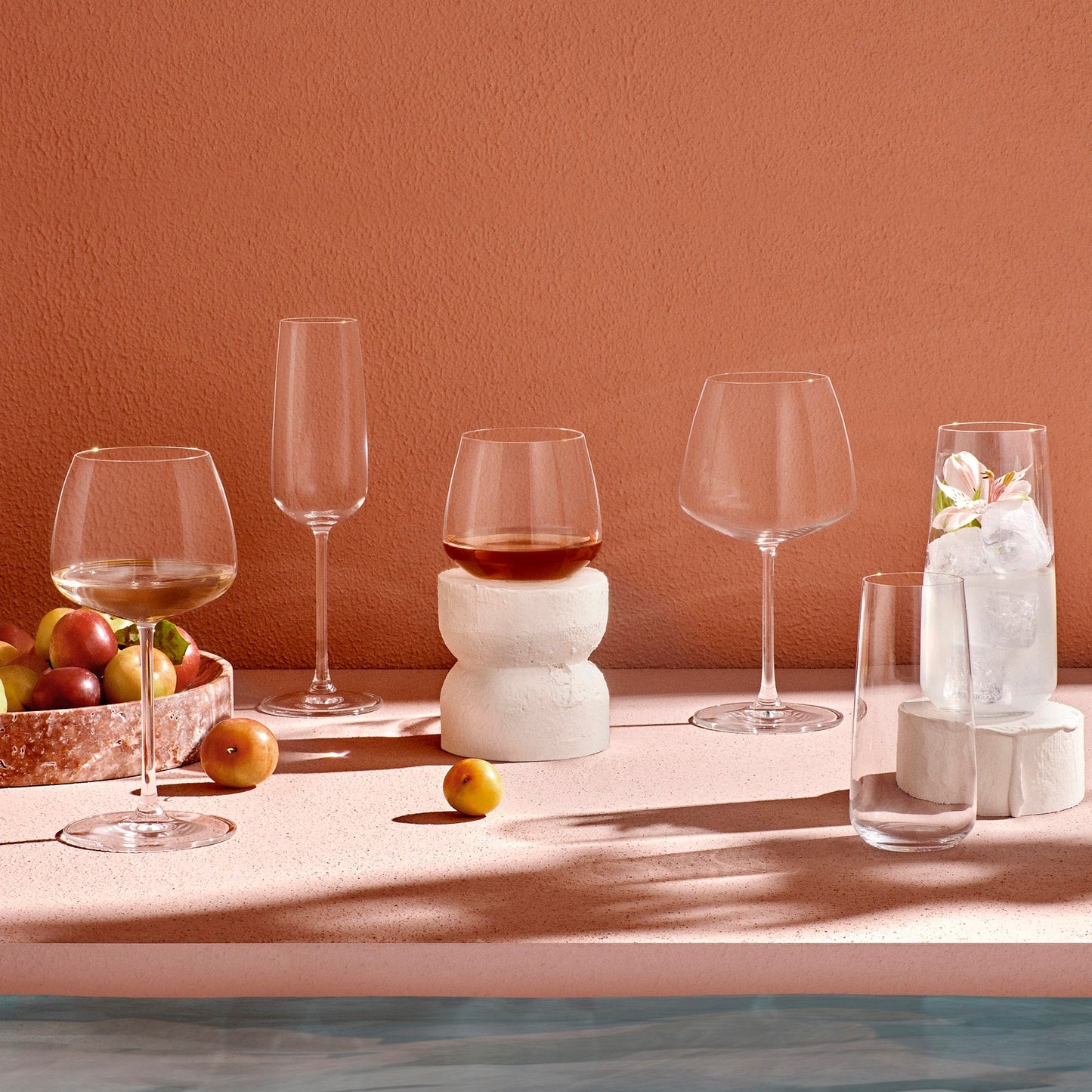 NUDE USA Mirage Set of 2 White Wine Glasses