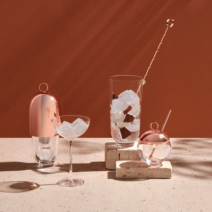 NUDE USA Hepburn Mixing Glass with Metal Stirrer