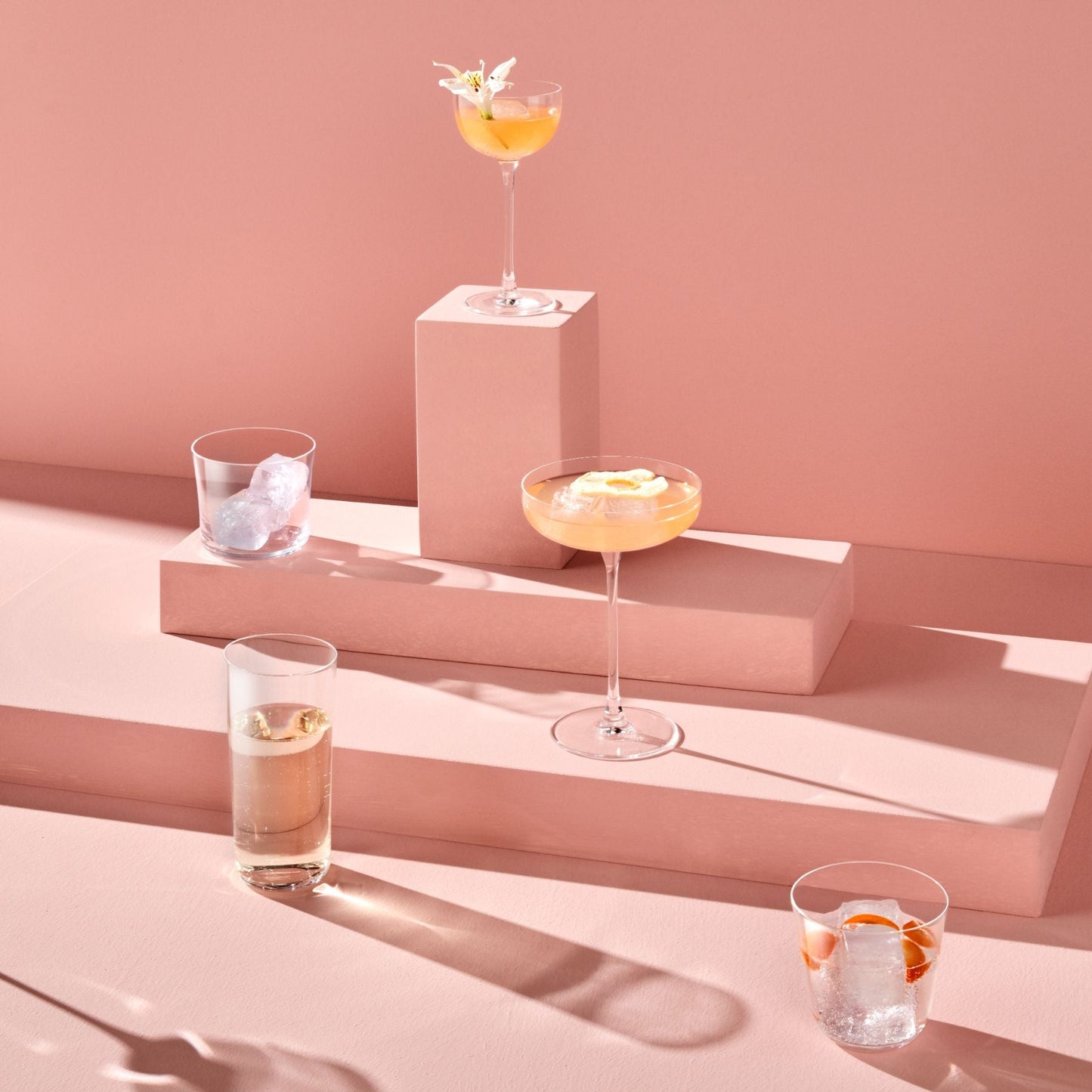 NUDE USA Savage Set of 2 Coupe Glasses