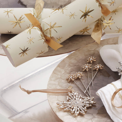 Snowflake cocktail picks, crystal - Set of 6