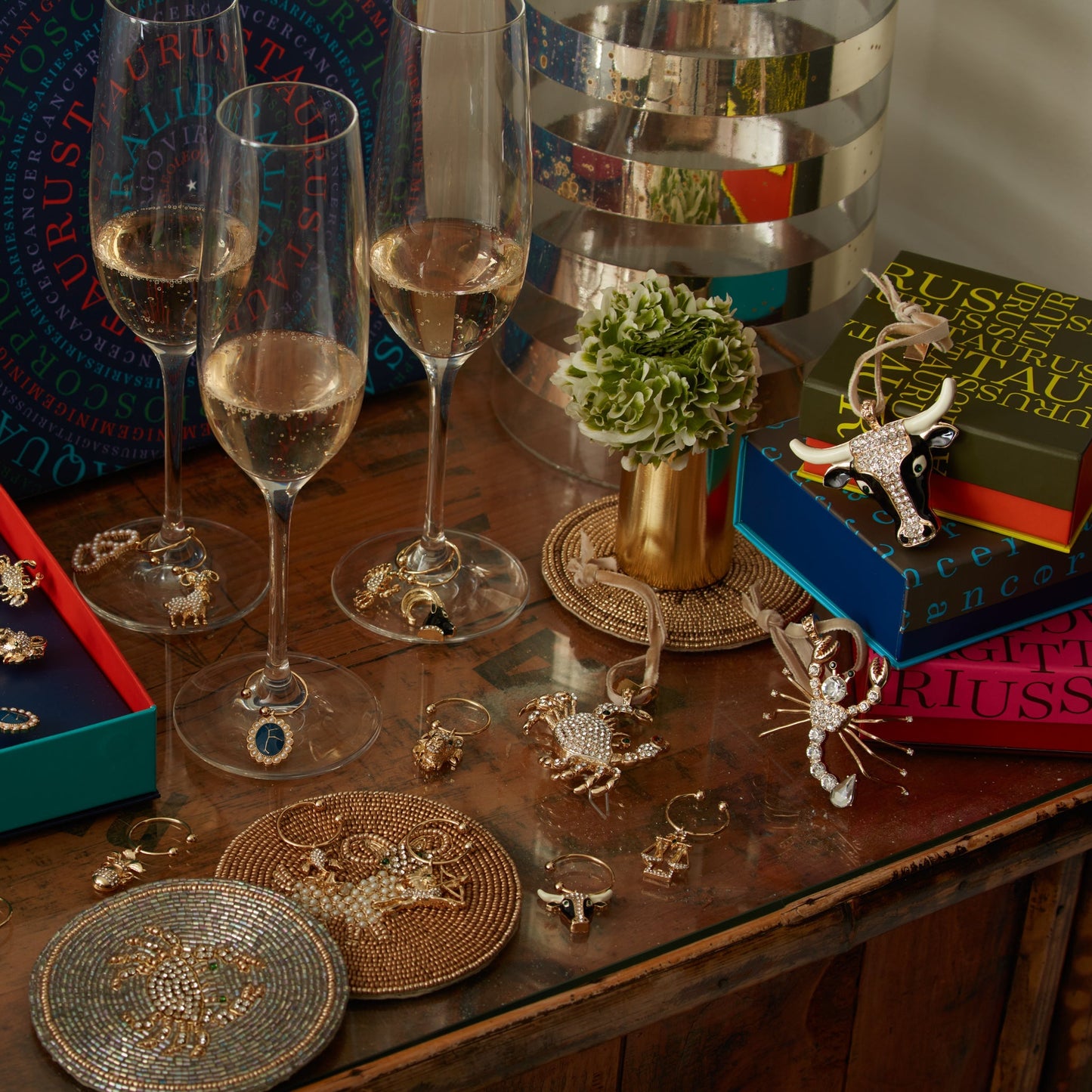 Zodiac cocktail pick gift set