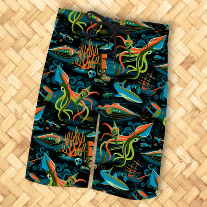 Jeff Granito's '20,000 Fears Under The Sea' Board Shorts - Ready to Ship!