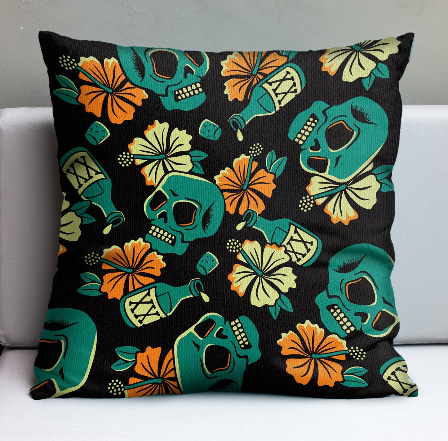 Jeff Granito's 'No Rum No Fun' Pillow Cover - Ready to Ship! (FREE SHIPPING in U.S.)