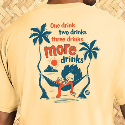 Jeff Granito's 'One Drink Two Drinks' Unisex Tee - Ready to Ship!