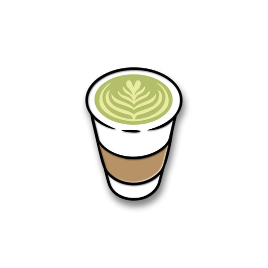 Hot Matcha Latte Pin
