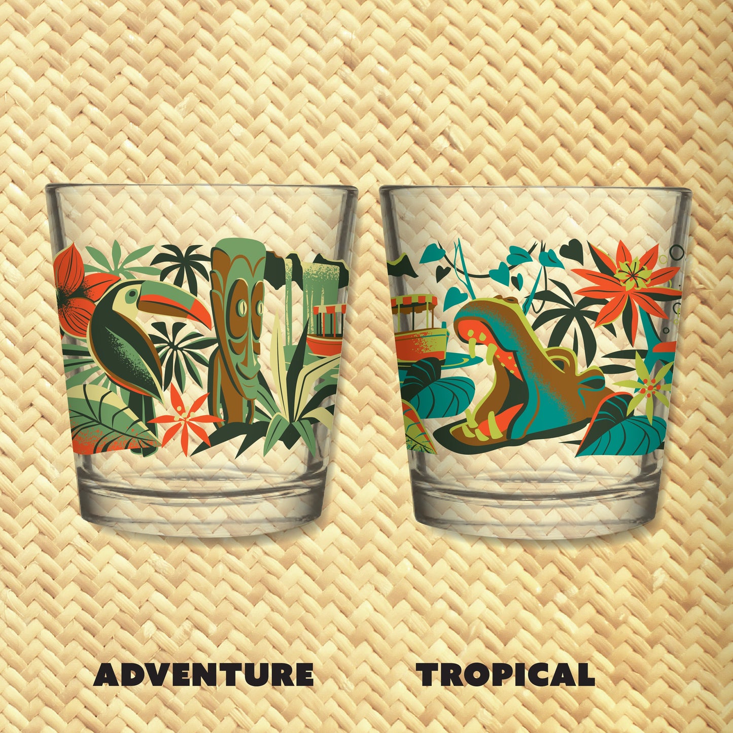 Jeff Granito's 'Piranha River Cruise' Mai Tai Cocktail Glass (1) - Ready to Ship!