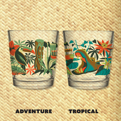 Jeff Granito's 'Piranha River Cruise' Mai Tai Cocktail Glass (1) - Ready to Ship!