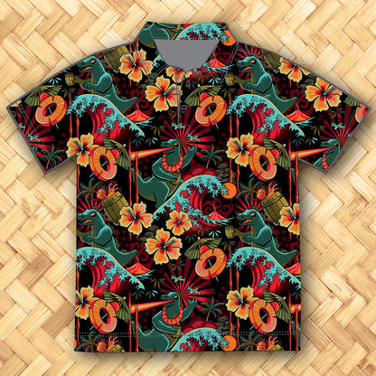 Jeff Granito's 'Rumzilla' Men's Performance Golf Polo - Ready to Ship! (FREE SHIPPING in U.S.)