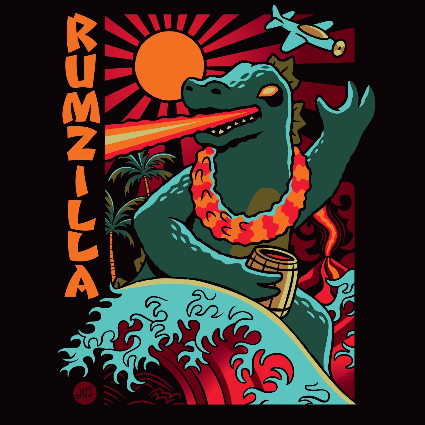 Jeff Granito's 'Rumzilla' Unisex Tee - Ready to Ship!