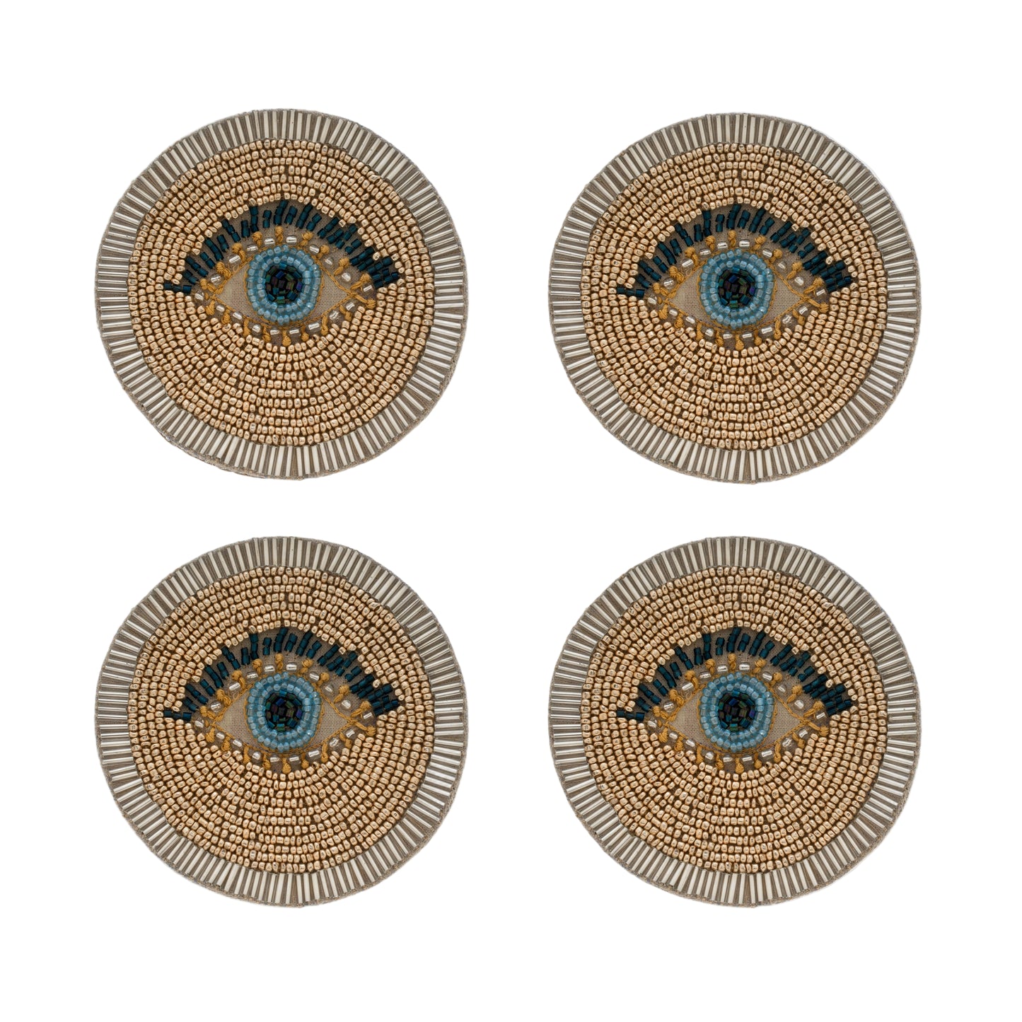 Evil eye coasters