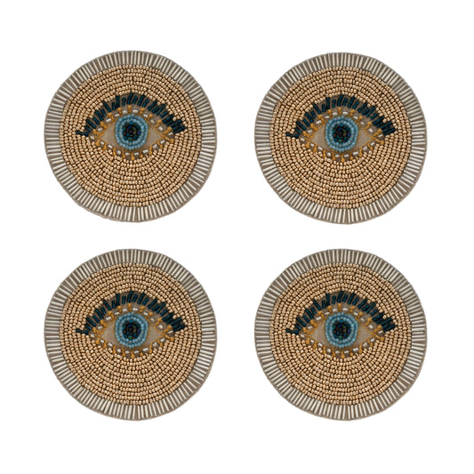 Evil eye coasters