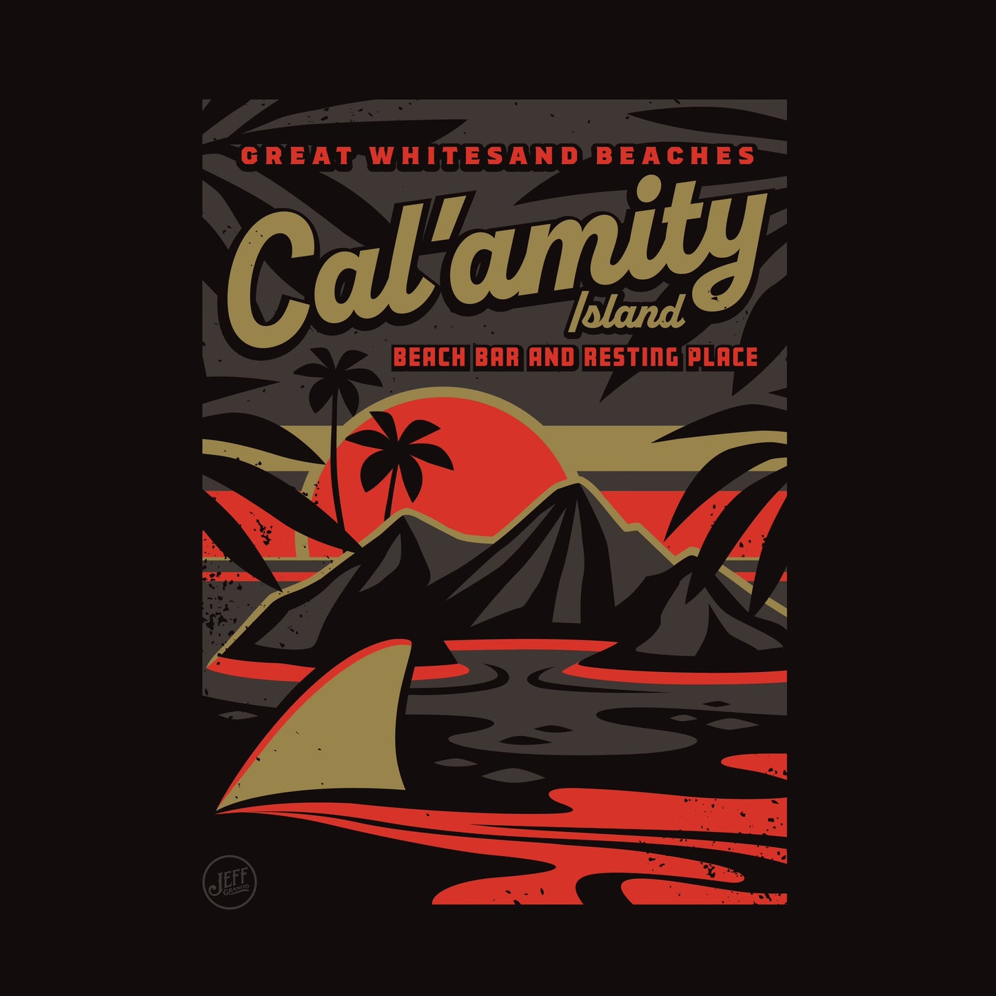 LAST CHANCE 'Cal-Amity Island' Unisex Tee