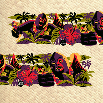Jeff Granito's 'Tiki Kong' Mai Tai Cocktail Glass (1) - Ready to Ship!