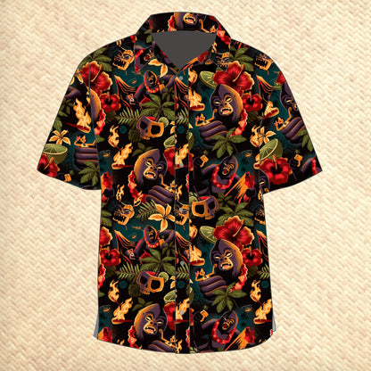 Jeff Granito's 'Tiki Kong' Modern Fit Button-Up Shirt - Unisex - Ready to Ship!