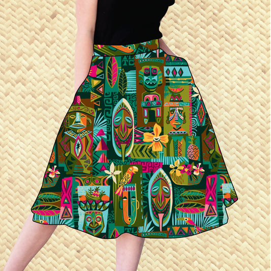 TikiLand Day 2025 'Lanai Enchantment' - Aloha Skirt - Ready to Ship!